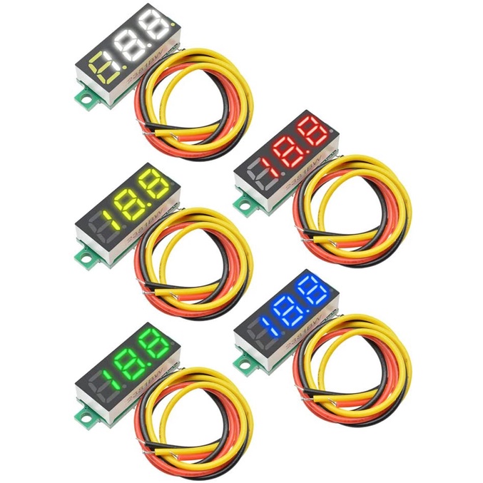 Vôn Kế Kỹ Thuật Số VOKTTA 0.28 Inch DC LED 0-100V 12V