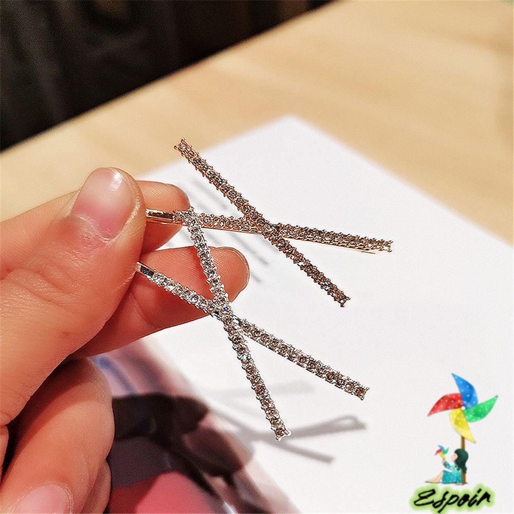 ESPO 1 Kẹp Tóc Cô Dâu Đính Pha Lê Lấp Lánh