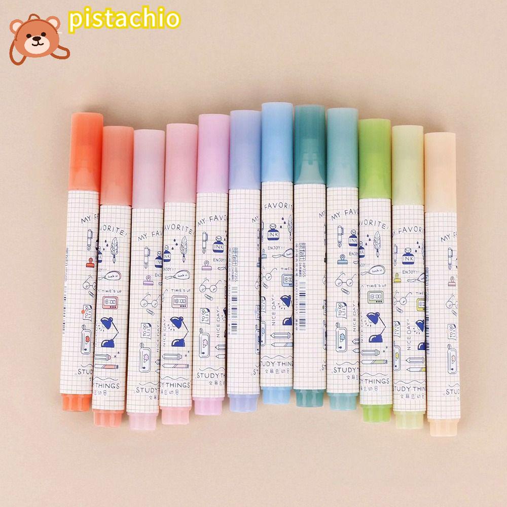 PISTA Set 6 Bút Bắt Sáng Màu Sắc Ngọt Ngào