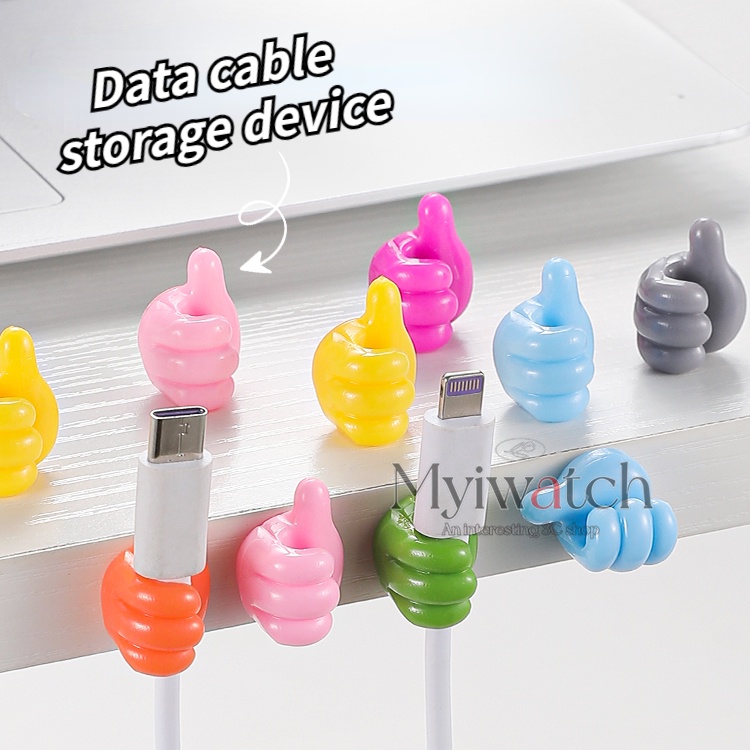 Giá Đỡ Dây Cáp Dữ Liệu Hình Ngón Tay Sáng Tạo Không Để Lại Dấu Vết