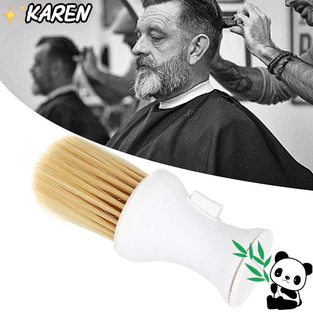 KAREN Cọ Cán Gỗ Chuyên Dụng Cho Thợ Cắt Tóc