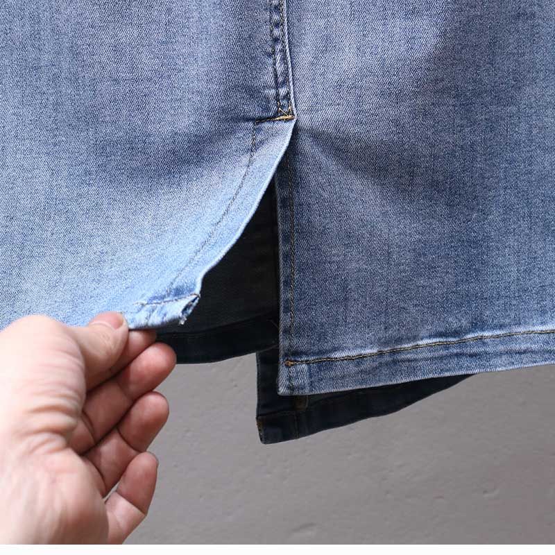 Chân váy jean Chữ a Lưng Thun Thời Trang Mùa Hè 2023 Dành Cho Nữ