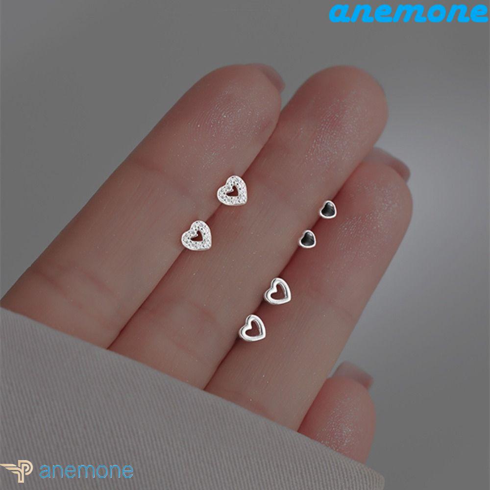 Đôi Khuyên Tai Hình Trái Tim Phong Cách Hàn Quốc Thời Trang Cho Nữ