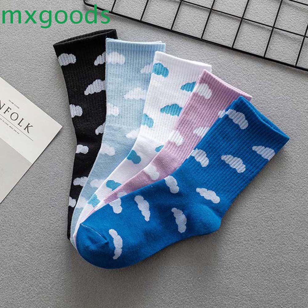 MXGOODS Vớ Thể Thao Thoải Mái Màu Sắc Xinh Xắn Phong Cách Hàn Quốc Cho Nữ