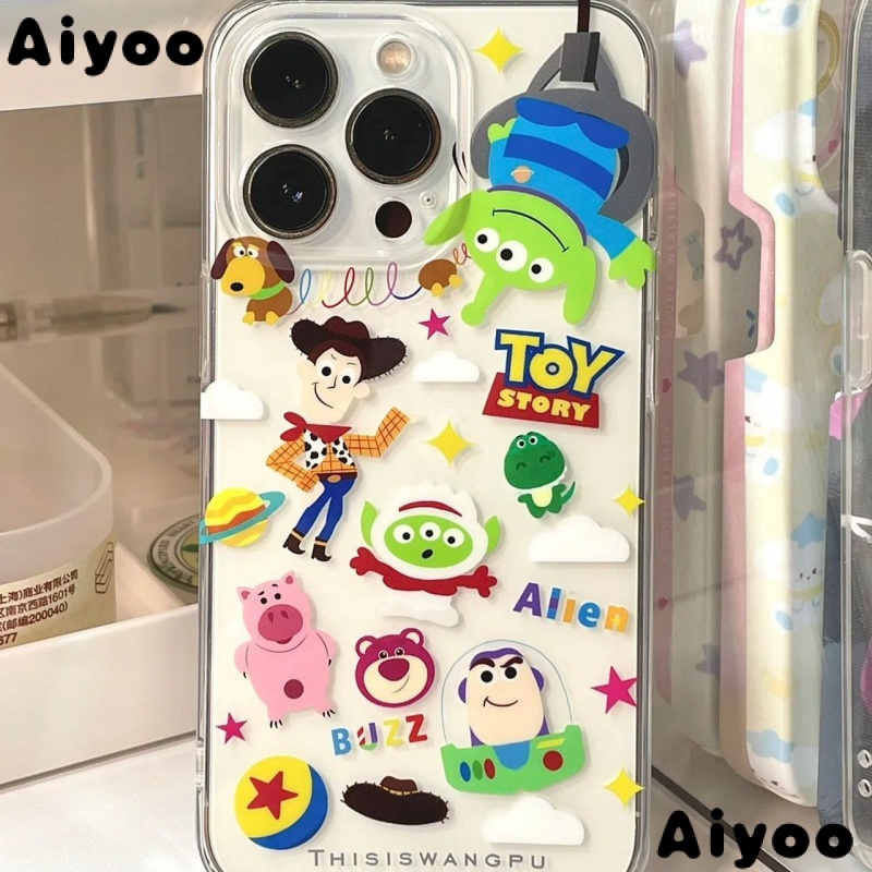 Ốp Điện Thoại Trong Suốt Họa Tiết Toy Story NQQZ Cho Iphone xsmax11 Promax Xs14Promax