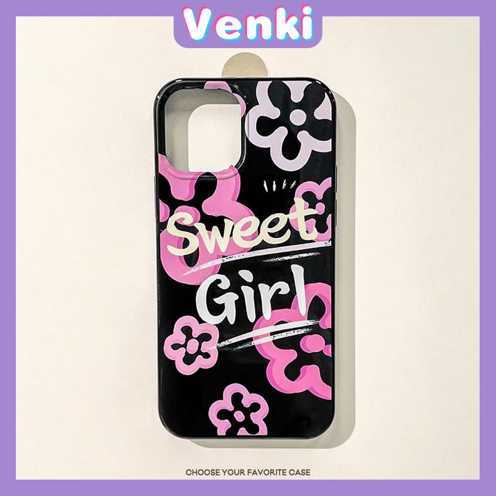 VENKI - Dành Cho iPhone 11 Ốp Lưng iPhone Bóng TPU Màu Vàng Bóng Kẹo Bảo Vệ Camera Chống Sốc Soft English Sweet Girl Tương Thích Với iPhone 14 13 Pro max 12 Pro Max xr xs max