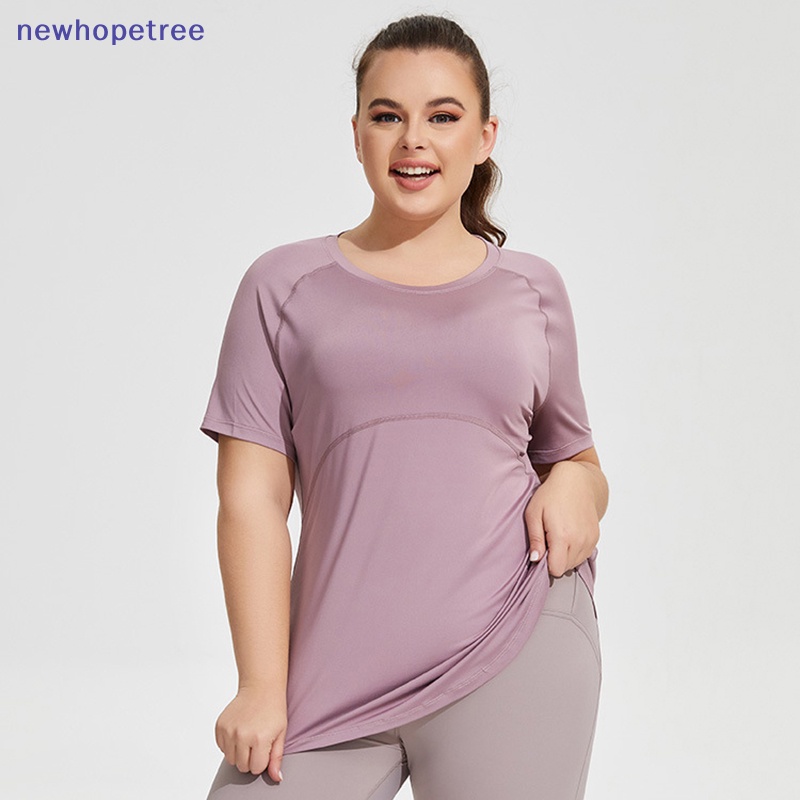 Áo Thun Thể Thao Tay Ngắn Phối Lưới Thoáng Khí Lưng Và Hông Cho Nữ