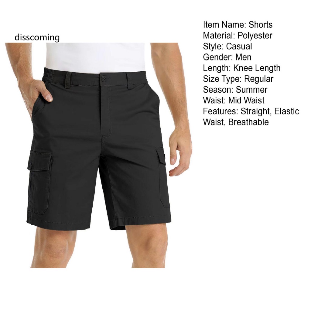 Băng Đô SL SL SL SL SL| Quần Short Lưng Thun Nhiều Túi Thoáng Khí Thoải Mái Thời Trang Mùa Hè Cho Nam