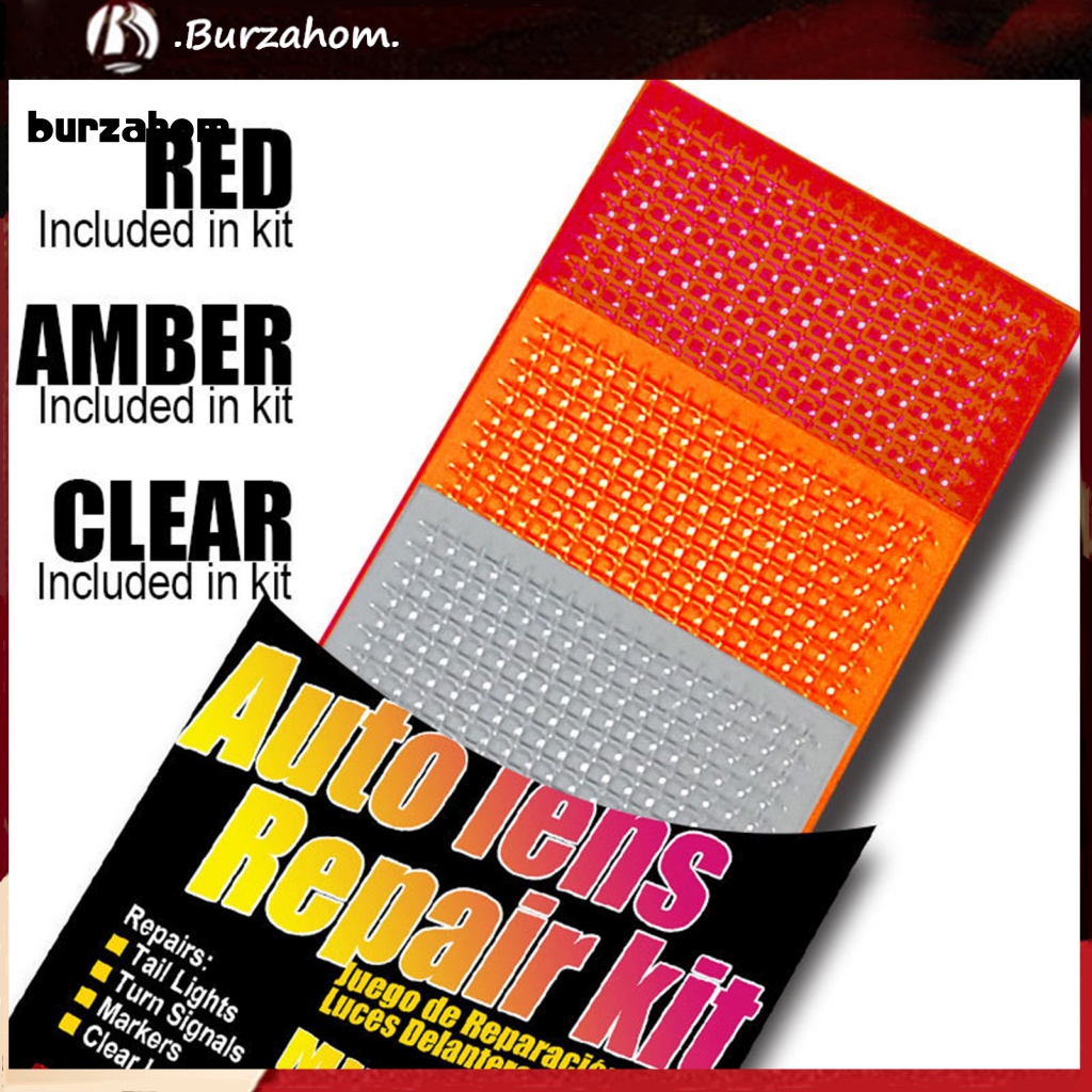 Set 3 Miếng Vá Đèn Đuôi Xe Bằng PVC Mềm Tự Dính Tiện Lợi