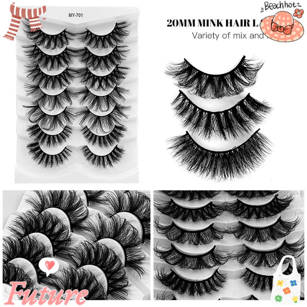 FUTURE Hộp 7 Cặp Lông Mi Giả 8D Dài Và Dày Tự Nhiên