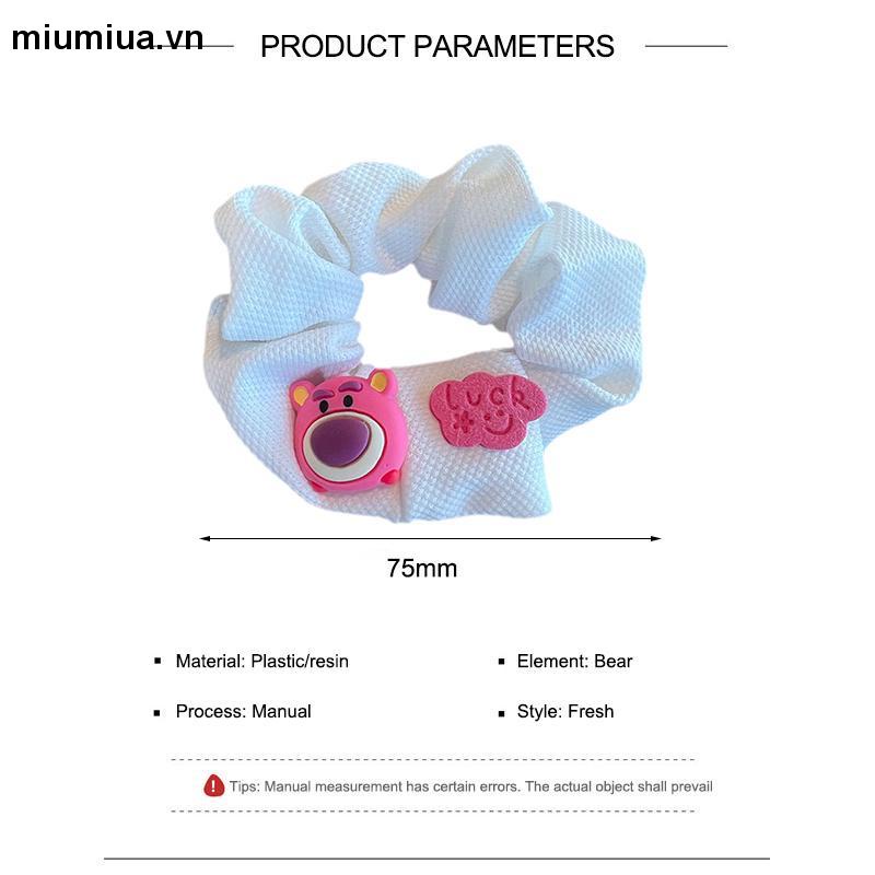 Miumiua🔮Dây Cột Tóc Hình Gấu Dâu Dễ Thương Xinh Xắn Dành Cho Nữ