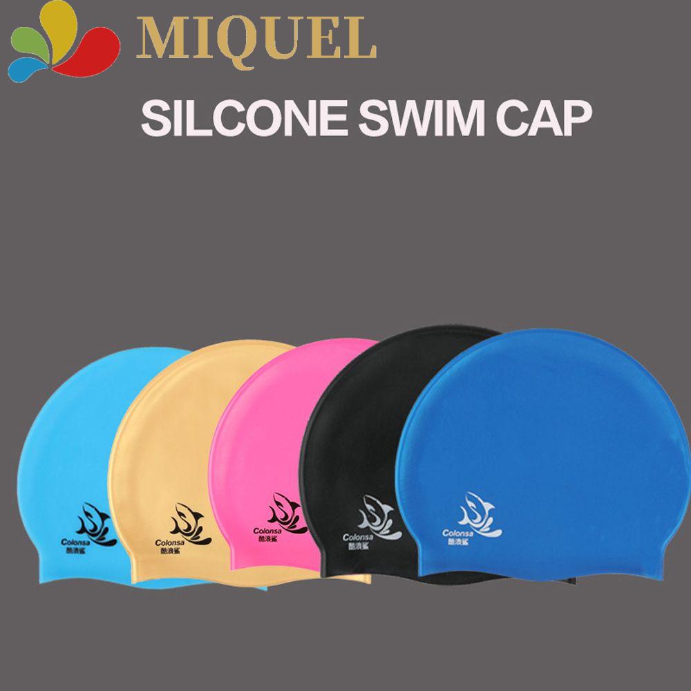 MIQUEL Mũ Bơi Bằng Silicone Chống Trượt Chống Thấm Nước Siêu Mỏng Tiện Dụng
