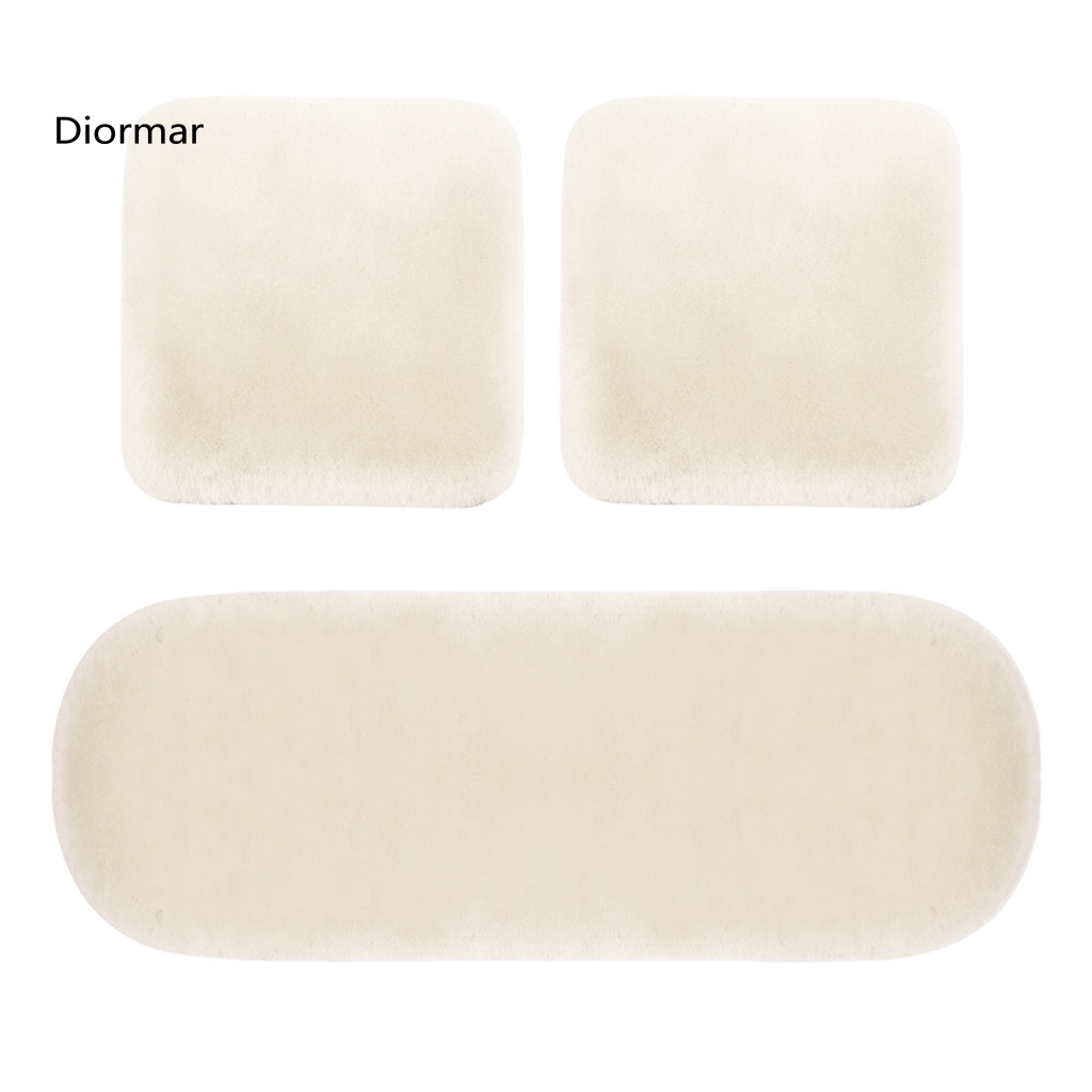 Set 3 Vỏ Bọc Đệm Ghế Ngồi Xe Hơi Giữ Ấm Mùa Đông Chống Trượt