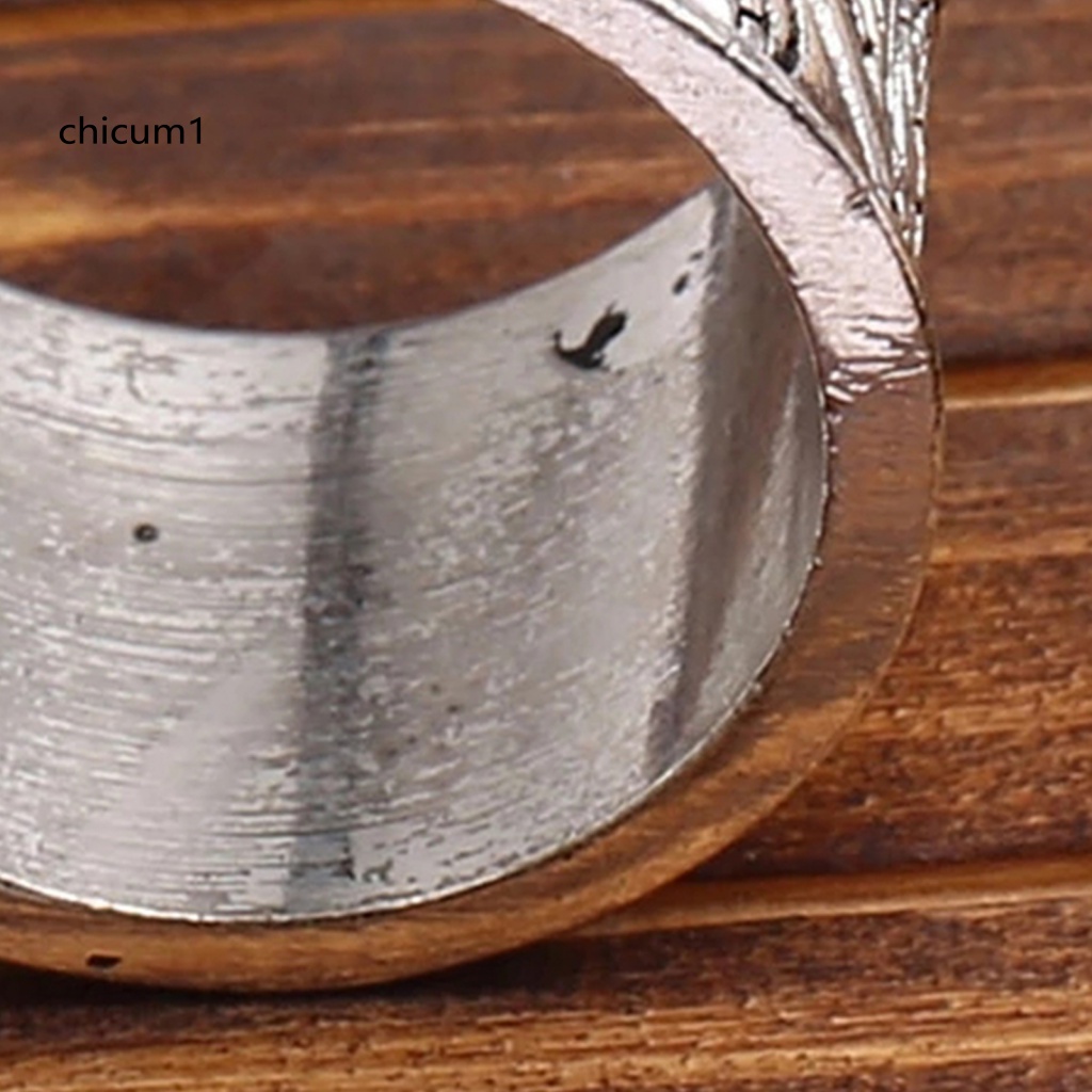 Nhẫn Unisex Đính Đá Zircon Cổ Điển Sang Trọng