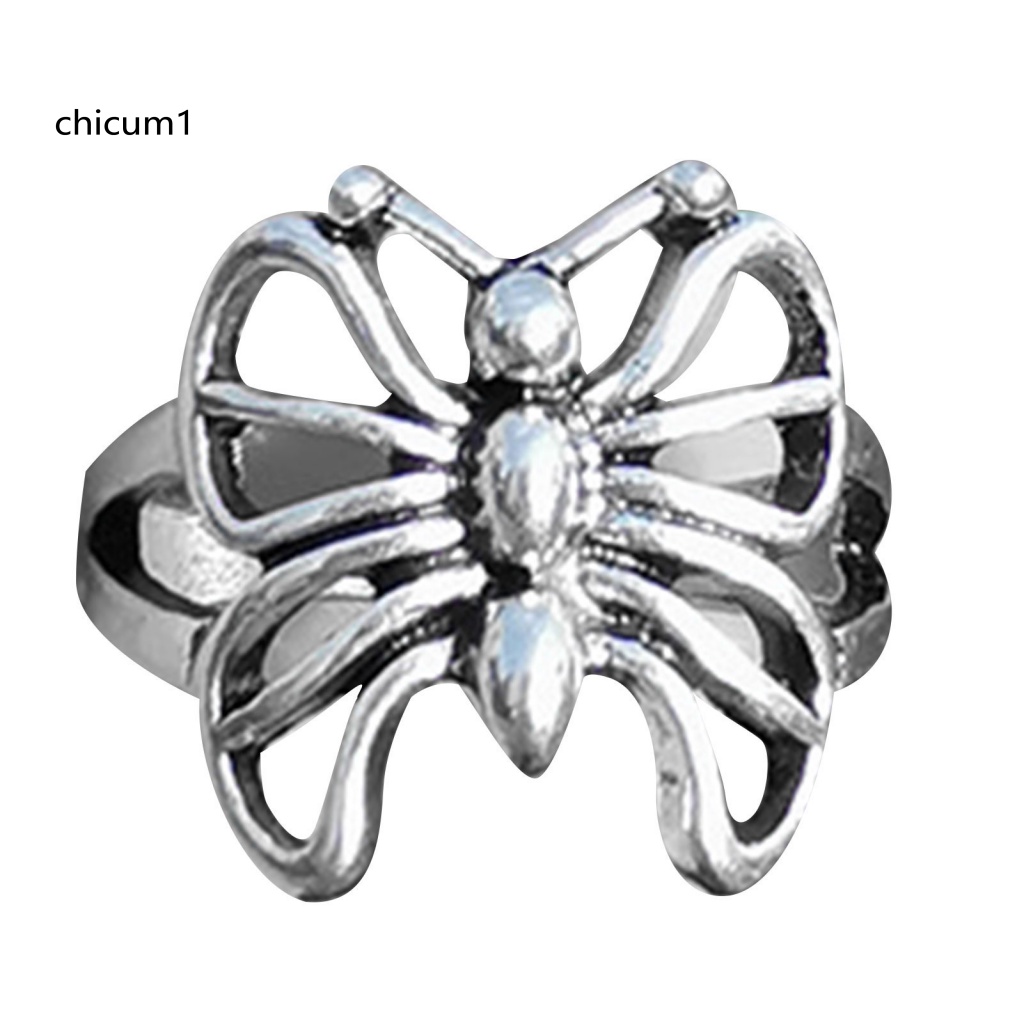 Nhẫn Bạc Hình Bộ Xương Phong Cách Châu Âu Cổ Điển Thời Trang Cho Nữ