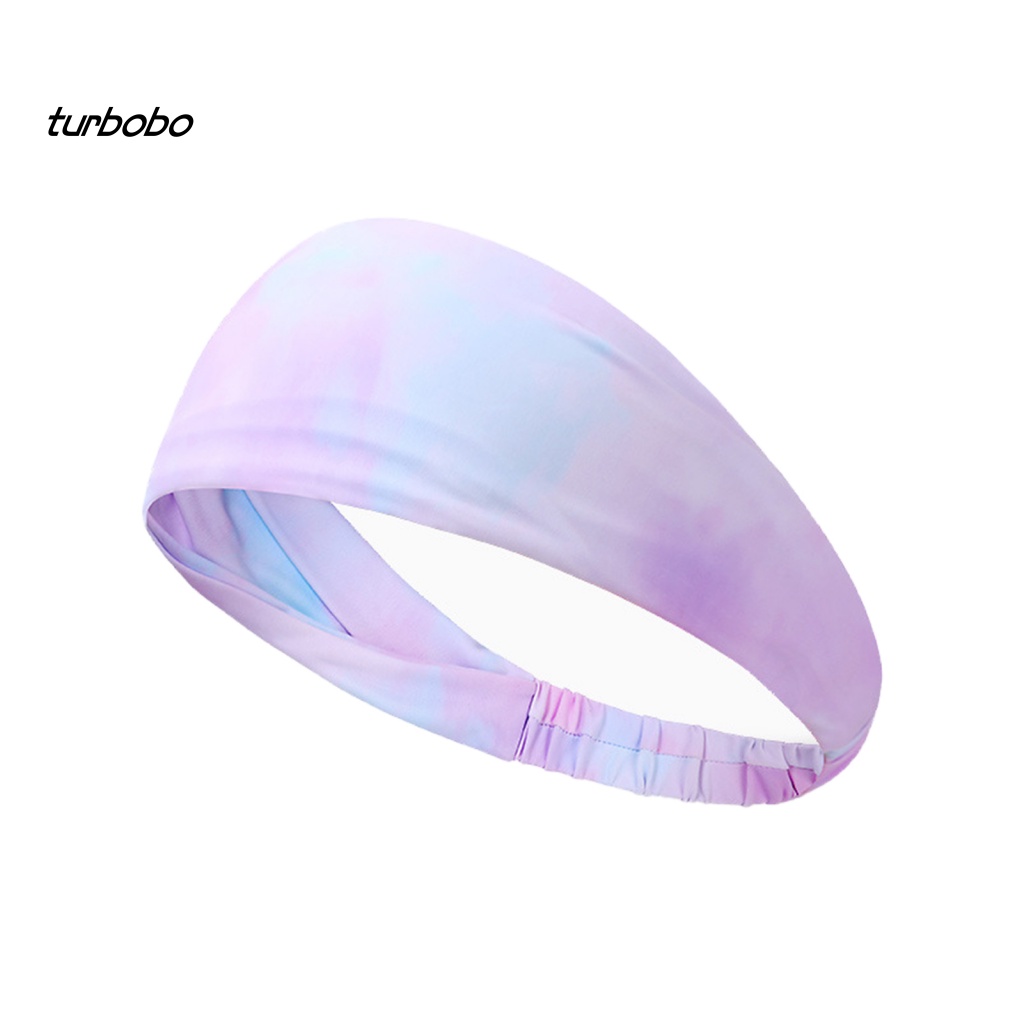 Băng Đô Cài Tóc Thể Thao Bằng Lụa Lạnh Mềm Co Giãn Thoáng Khí Thấm Hút Mồ Hôi Cho Nữ