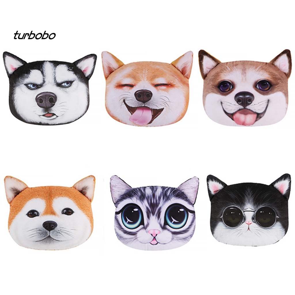 Gối Tựa Đầu Có Thể Tháo Rời In Họa Tiết Hoạt Hình Cún Cưng Dễ Thương Cho Xe Hơi