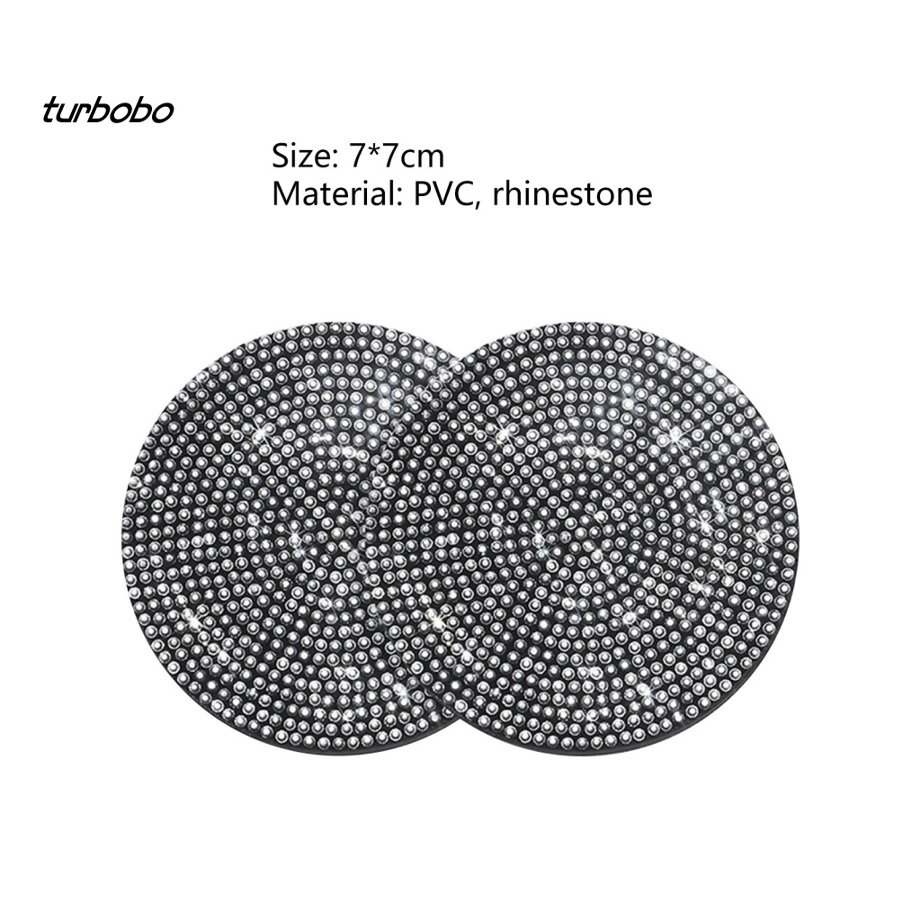 Đế Lót Ly Tròn Dày Dặn Đính Đá Chống Trầy Chịu Nhiệt Dùng Hàng Ngày Cho Xe Hơi