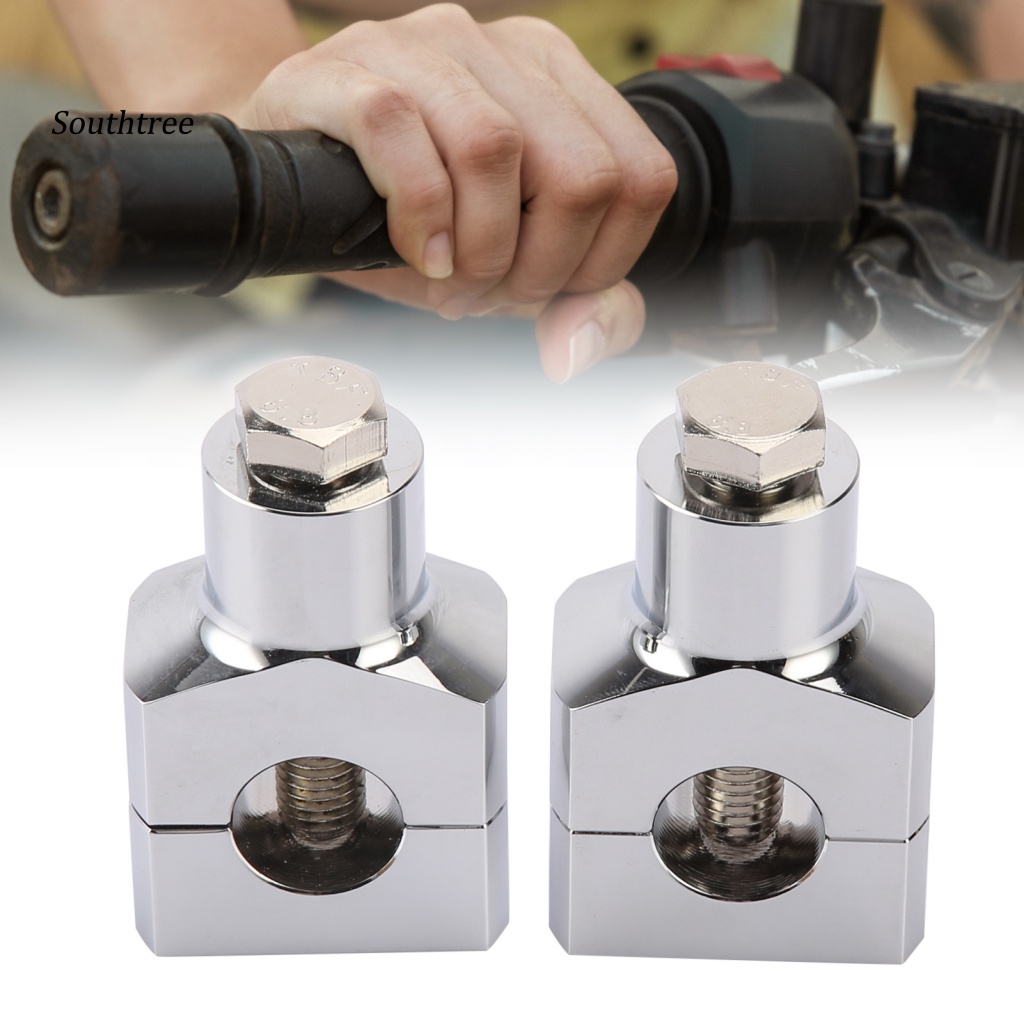 Bộ 2 Khung Gắn Tay Lái Xe Máy Có Lỗ Bằng Chrome 22mm