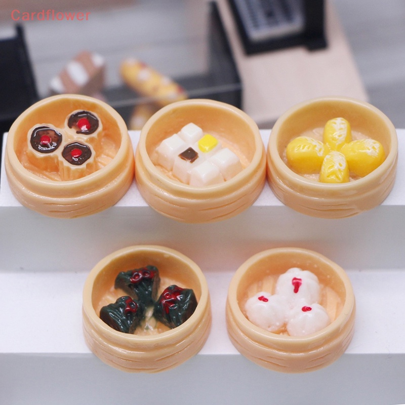 &lt; Cardflower &gt; Mô Hình Bữa Ăn Sáng Mini Bằng Nhựa Resin Sáng Tạo Phụ Kiện Trang Trí Nhà Búp Bê