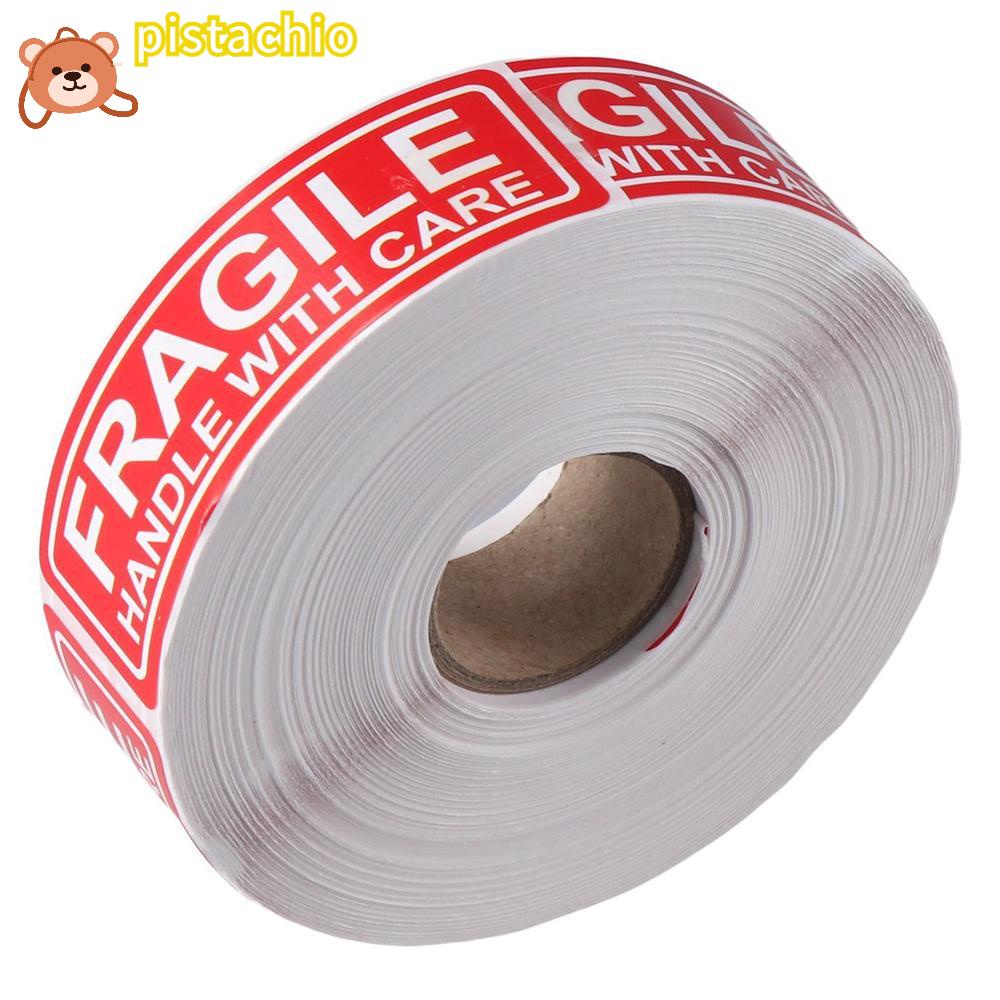 PISTA Nhãn Dán Cảnh Báo Fragile Màu Đỏ Có Tay Cầm Chăm Sóc Cho Văn Phòng