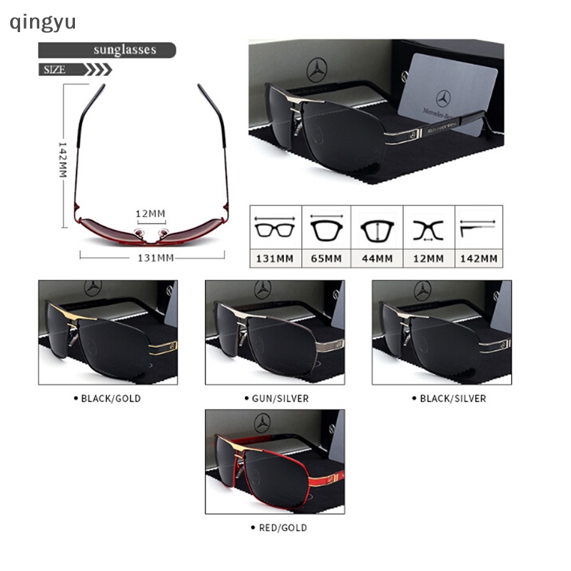 Mới Kính Mát Gọng Kim Loại Thời Trang Cho Nam Mercedes Benz