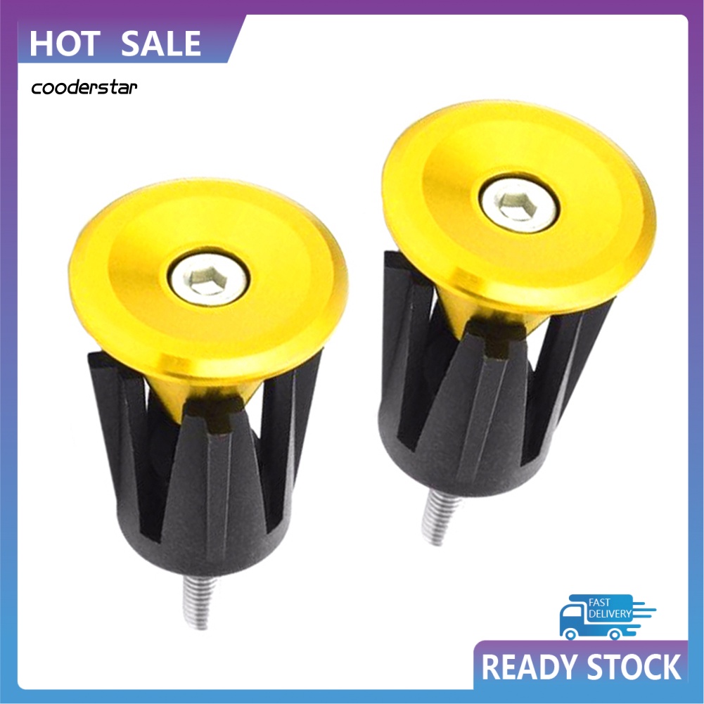 Set 2 Nút Gắn Tay Lái Xe Đạp Bằng Hợp Kim Nhôm Cao Cấp