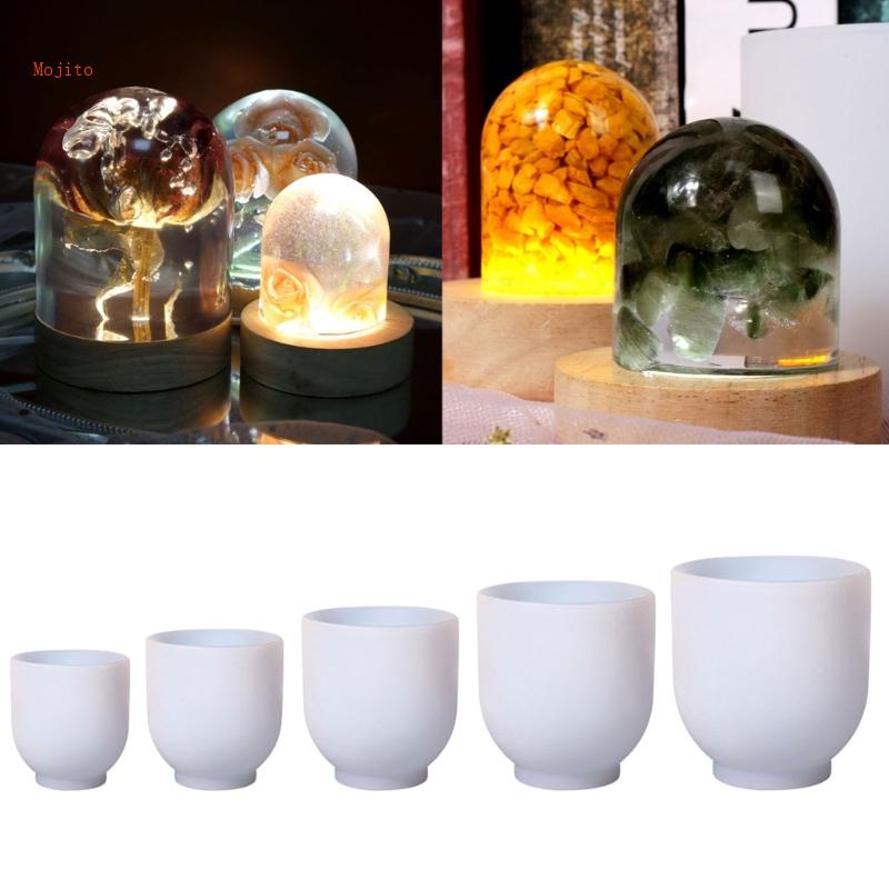 Mojito Khuôn Hình Bán Nguyệt / Hoa / Tráng Gương Để Bàn Trang Trí Diy