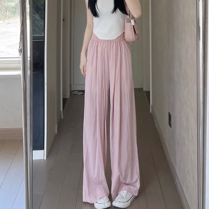 ] Quần Ống Đứng Vải Mềm Thoải Mái Dễ Mặc Mùa Hè