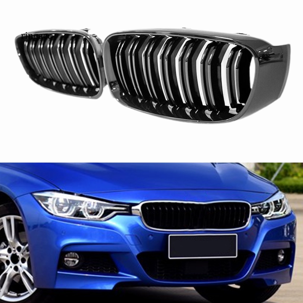 1 CặP LướI TảN NhiệT MàU Đen GắN Mui Xe 51137294803 51137294804 Phụ Kiện Chuyên Dụng Cho Xe BMW 3 Series F34 GT 14-16