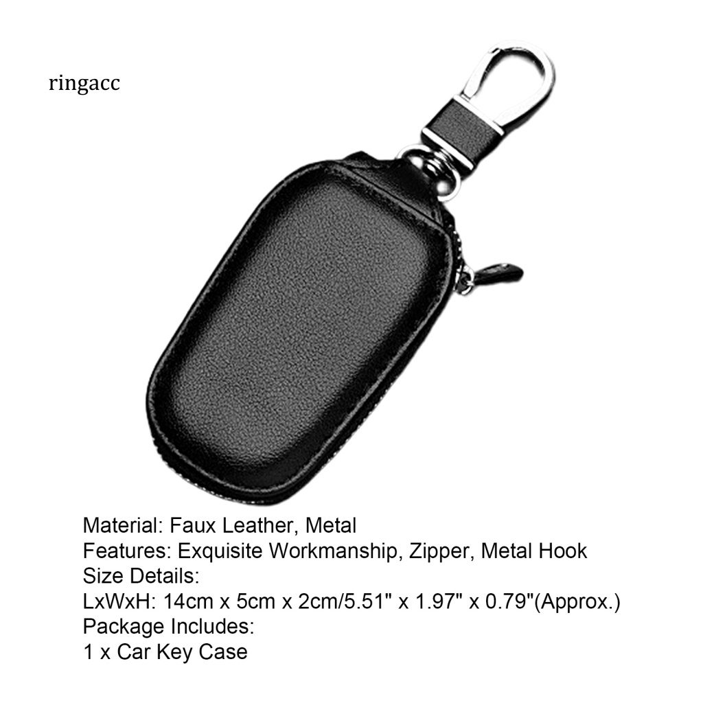 Vỏ Bọc Chìa Khóa Điều Khiển Từ Xa Có Móc Kim Loại Chống Bụi Tiện Dụng Cho Xe Hơi