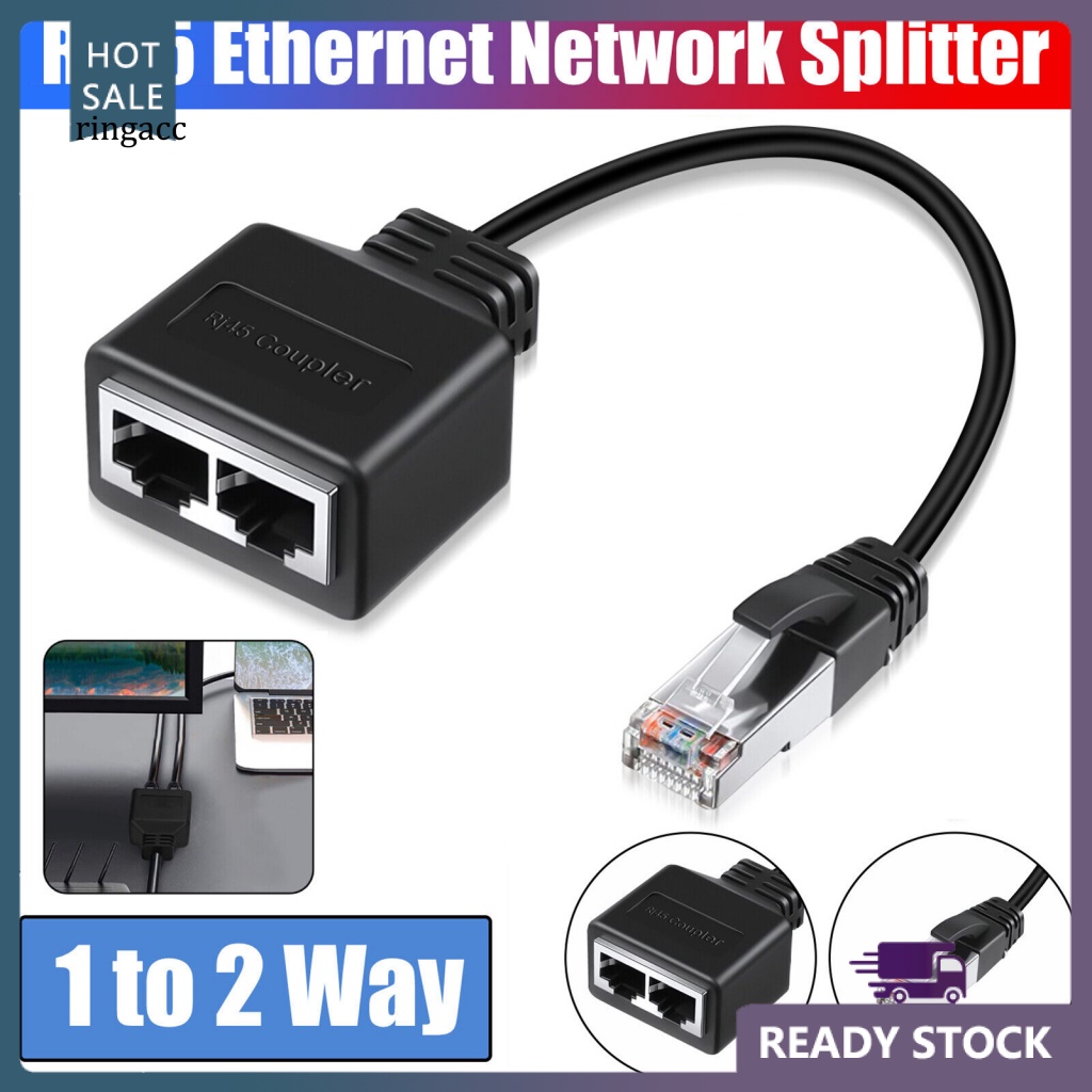 Dây Cáp Chia Mạng RJ45 Gigabit 1 Sang 2 Chiều Dài 100m Tiện Dụng Cho Văn Phòng