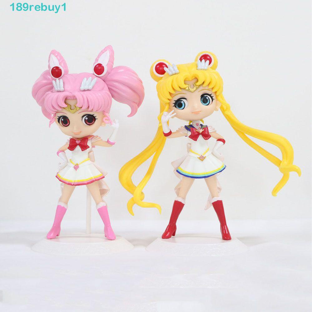 REBUY1 Sailor Moon Mô Hình Nhân Vật Thủy Thủ Mặt Trăng Bằng PVC