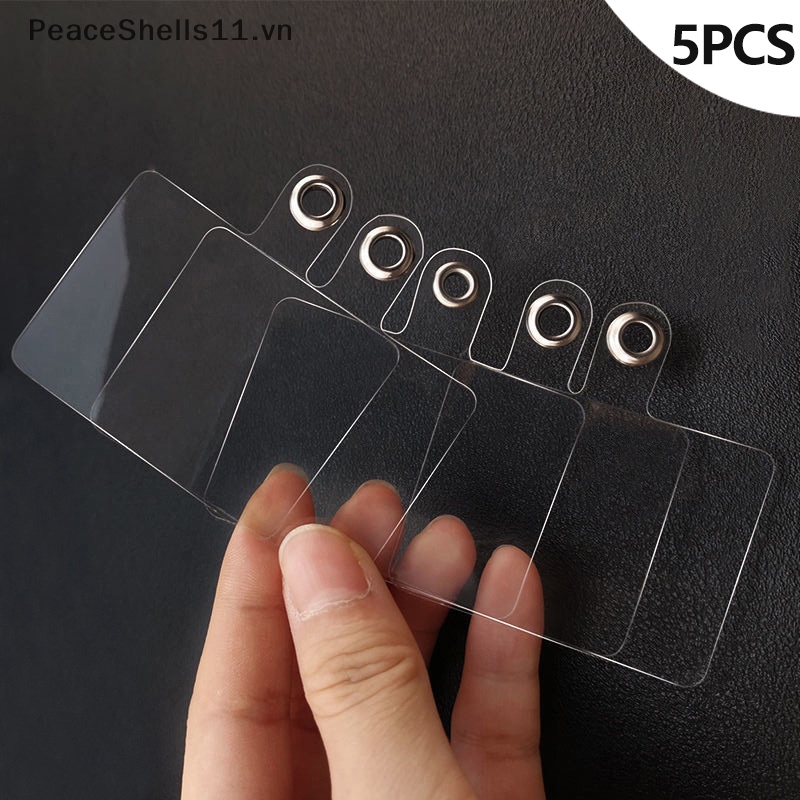 Set 5 Kẹp Giữ Điện Thoại Di Động Trong Suốt Chống Thất Lạc