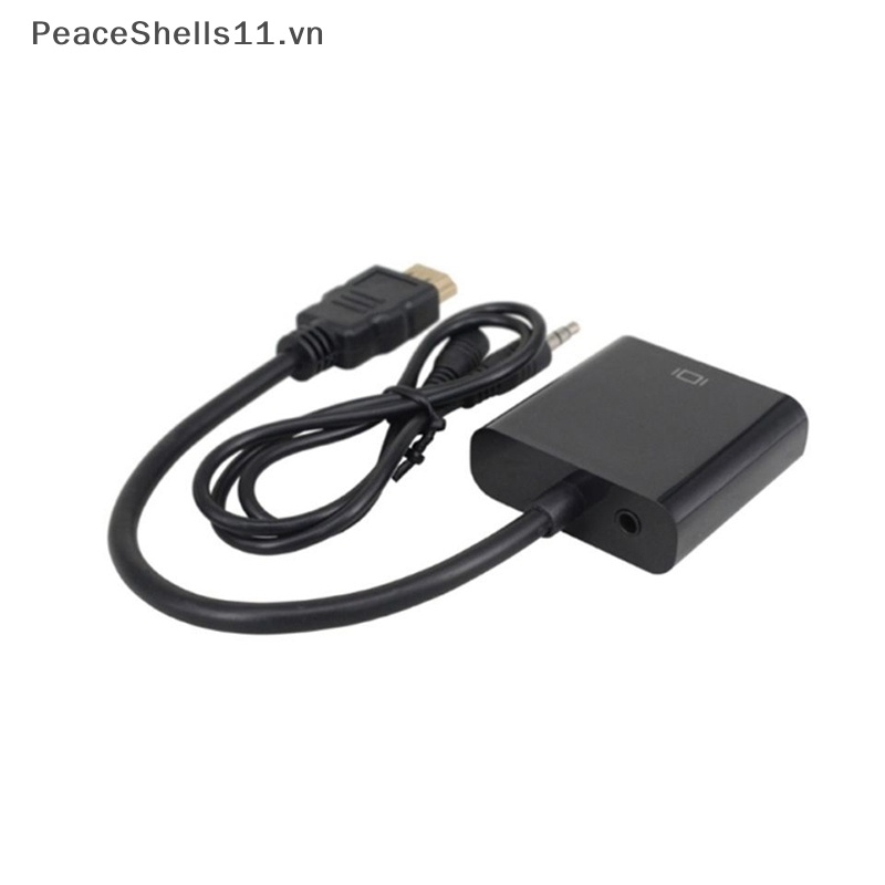 Cáp Chuyển Đổi HDMI Sang VGA Mạ Vàng 1080P Chất Lượng Cao Cho Máy Tính Bảng / Laptop