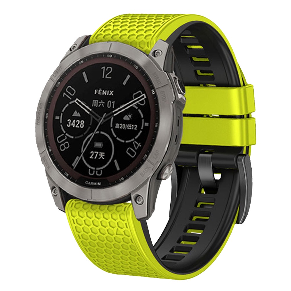 Dây Đeo Silicon Mềm 26mm 22mm Thay Thế Nhanh Chóng Chống Nước In Họa Tiết Bóng Đá Cho Garmin Epix Gen2 Pro Enduro Instinct 2 2X