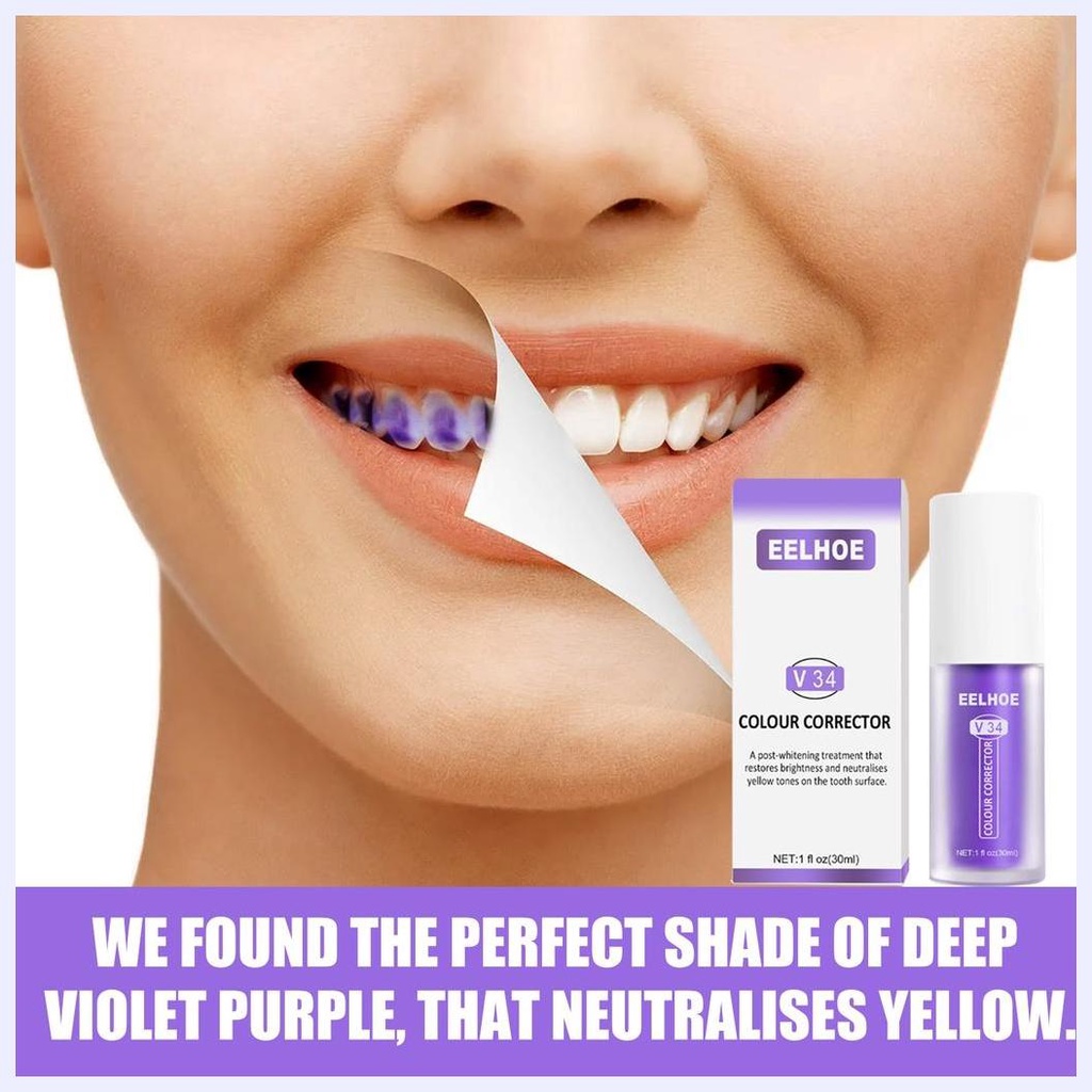 Kem Đánh Răng SMILEKIT / ALIVER / Eelhoe / Hismile Làm Trắng Răng V34 Chống Nhạy Cảm
