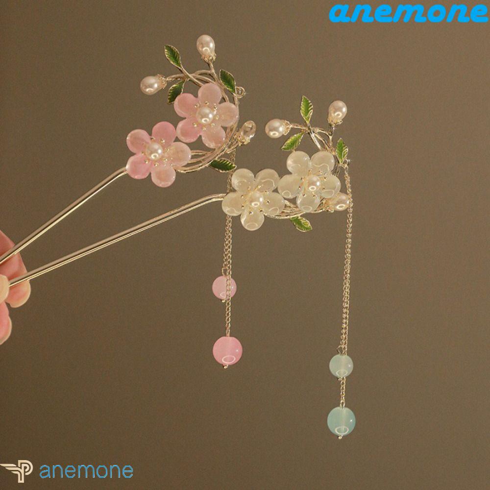 ANEMONE Trâm Cài Tóc Phối Tua Rua Phong Cách Trung Hoa Cổ Điển Cho Nữ
