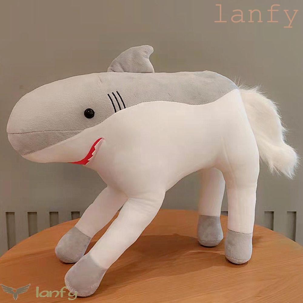 LANFY Thú Nhồi Bông Hình Cá Mập Hoạt Hình 35 / 50 / 55cm