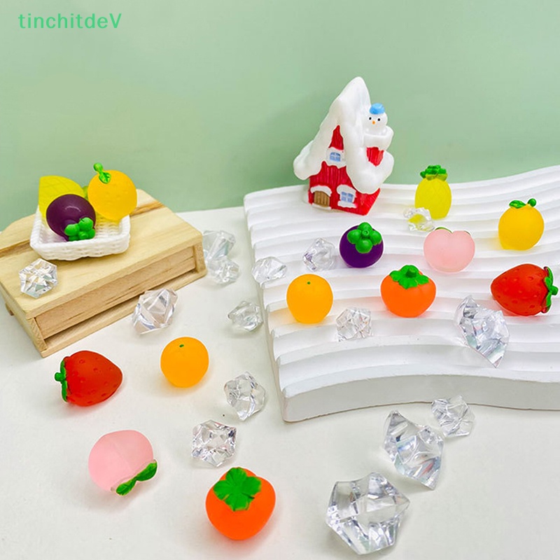 [TinchitdeV] Set 5 Đồ Chơi Trang Sức / Móc Khóa / Điện Thoại Hình Trái Cây Mini Bằng Nhựa Phát Quang DIY Dễ Thương Làm Quà Tặ