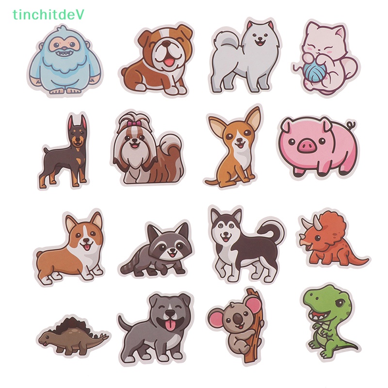 [TinchitdeV] 50 Miếng Dán Hình Động Vật Hoạt Hình Dễ Thương Trang Trí Laptop Điện Thoại Ván Trượt Xe Hơi [Mới]