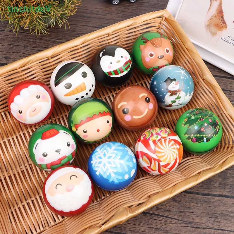 Quả Bóng Xốp PU Giải Tỏa Căng Thẳng Phong Cách Giáng Sinh 63mm