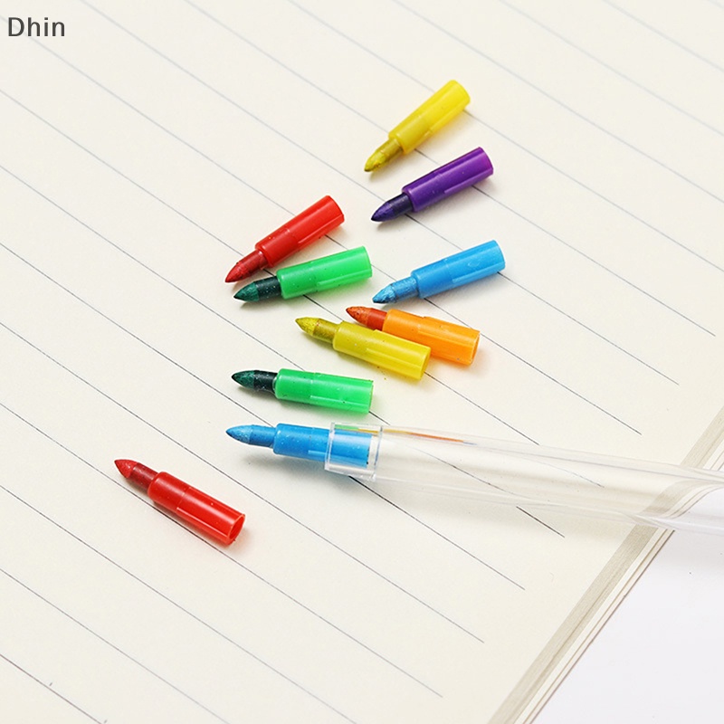 [Dhin] Crayon Creative DIY Replaceable Crayons Oil Pastel Creative Colored Pencil Graffiti Pen For Kids Paing Drawing Cute Stationery COD