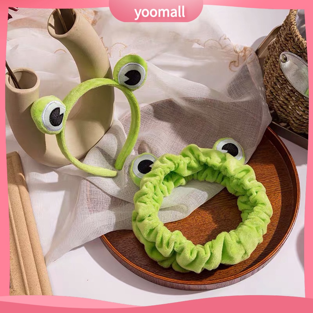 Set 2 Kẹp Tóc Hình Chú Ếch Vui Nhộn Co Giãn Dành Cho Nữ
