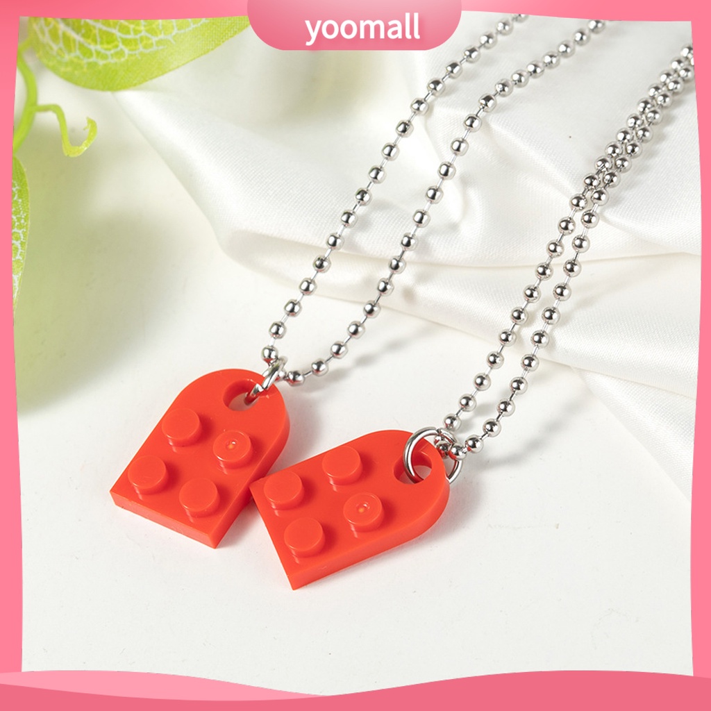 Set 2 Vòng Cổ Choker Hình Mảnh Ghép Trái Tim Cho Cặp Đôi