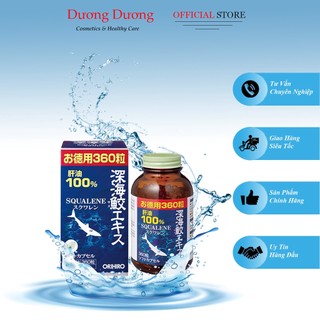 [ Có Tem Phụ ] Viên uống sụn Cá Mập Squalene Orihiro 360 viên của Nhật Bản