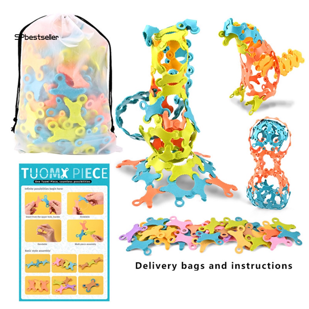 1 Bộ Đồ Chơi Xây Dựng DIY Bắt Mắt Cho Bé