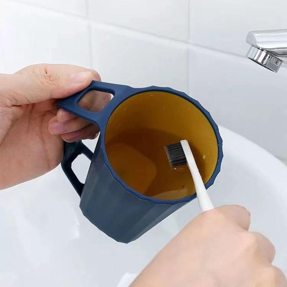 GIOVANNI Set 2 Cốc Đánh Răng Di Động Chống Vỡ Chống Trượt Có Tay Cầm Dành Cho Đi Du Lịch