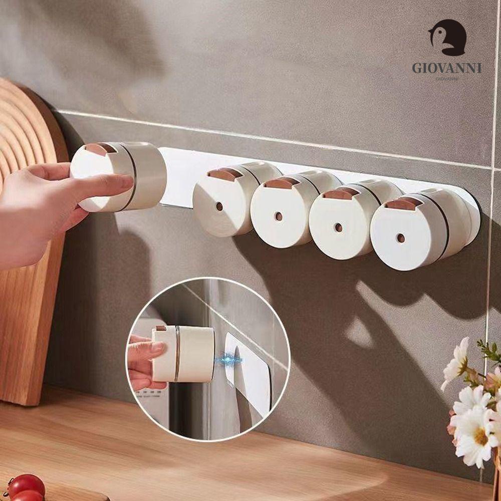 GIOVANNI Hộp Đựng Gia Vị Dạng Nhấn Gắn Tường Tiện Dụng Cho Nhà Bếp