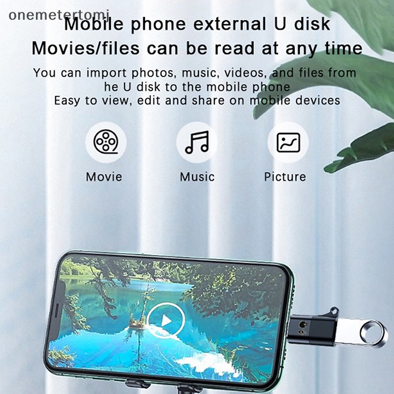 Đầu Chuyển Đổi OTG Từ Cổng Type C Sang Cổng USB C Cho Điện Thoại iOS